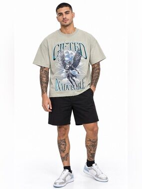 Chosen Angel Tee Small Frosted Green Y2K Oversized NWT Godspeed ALOC